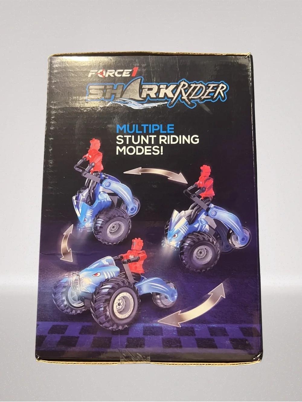 Force1 Shark Rider RC Stunt Car 2.4GHz Remote Control Shark Toy w/ Lights &Music